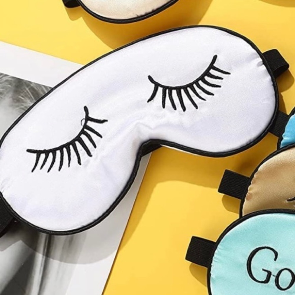 Eyelash Silk Sleep Mask with Adjustable Strap